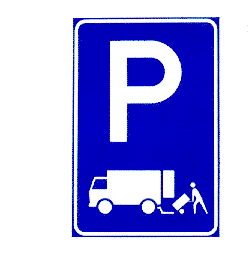Gelegenheid bestemd voor het 
        onmiddelijk laden of lossen van goederen; tevens parkeerverbod voor andere voertuigen